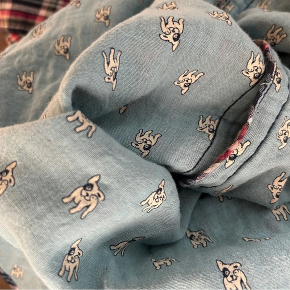 Abercrombie & Fitch Plaid Women’s Button Down Shirt - Navy and Red M - Picture 12 of 12